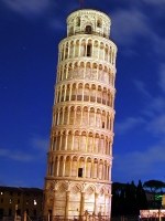 Leaning Tower of Pisa Night View