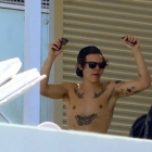 Shirtless Harry Styles Makes a Splash in Miami