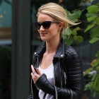  Rosie Huntington-Whiteley is runway ready in leg-lengthening jeans and fierce boots