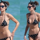  Nicole Trunfio Frolics around Miami in an itsy-bitsy Teeny-weeny Polka dot Bikini