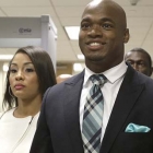 Smiling Adrian Peterson