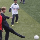  Prince William Shows off his FootBall Skills in Shanghai
