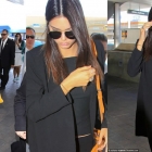  Kendall Jenner Displays Her Thin Pins in Tight Black Leggings