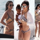  Kourtney Kardashian Enjoys Beach Day With Kendall Jenner in St Barts
