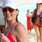  Lauren Silverman Shows off Her Curves in a Tiny Red Bikini