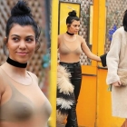  Kourtney Kardashian and Kylie Jenner in Rare fashion fail as they step out in New York