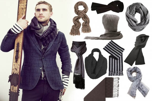  Neck scarves make men casually classic