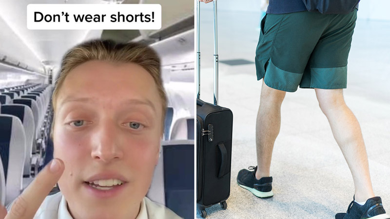  Why you should not wear shorts on a plane, flight attendant reveals