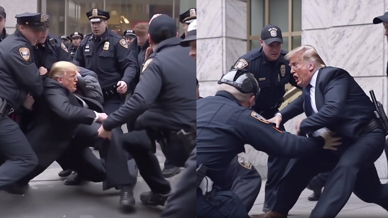  Fake Donald Trump Arrest Photos and Rally Video Exposé