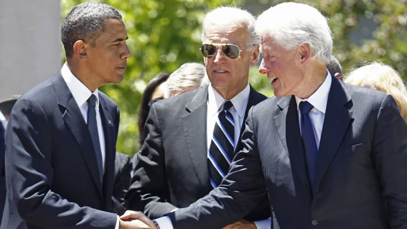 Biden obama and Clinton