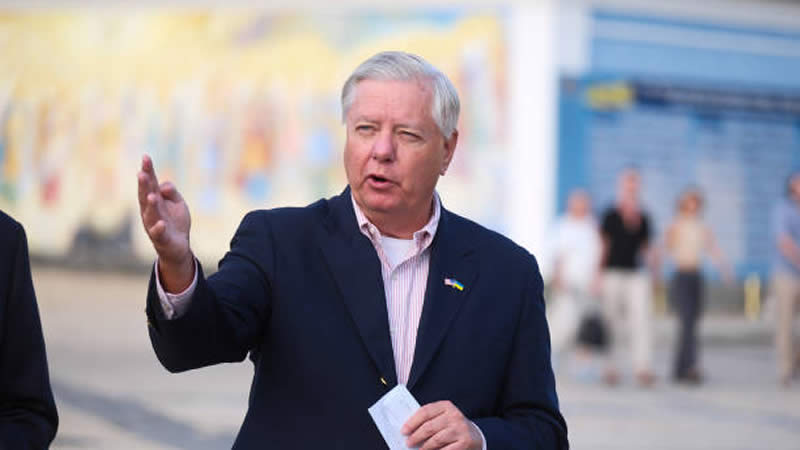 US Senators Lindsey Graham Visit Kyiv