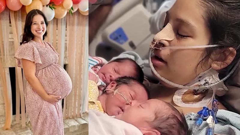 Mom Miraculously Survives Triplets' Birth