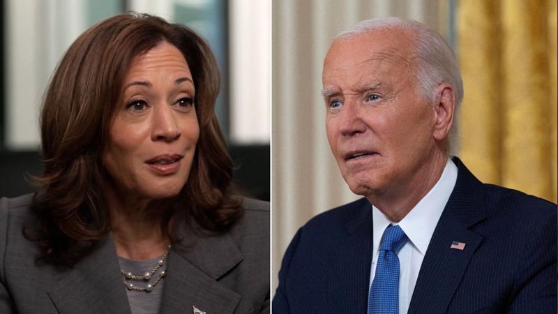 Kamala Harris and Joe Biden