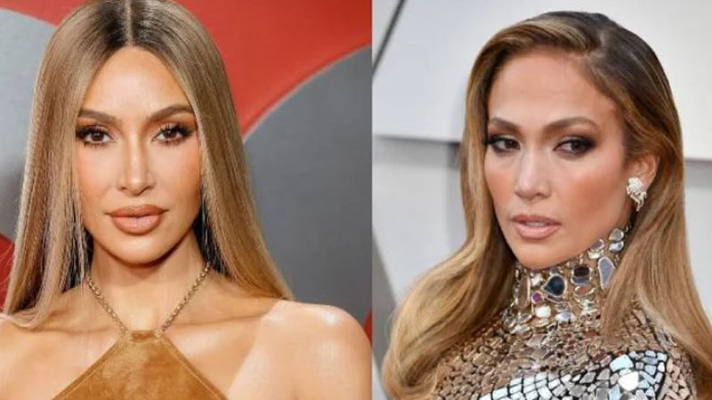 Jennifer Lopez and Kim Kardashian