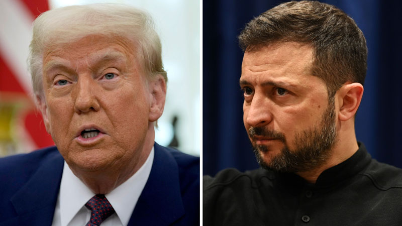 Trump and Zelensky